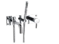 Bath Shower Mixer Chrome Dublin